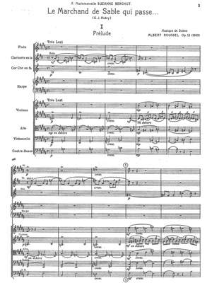 Roussel, Albert: Le Marchand de Sable qui passe Op. 13, Incidental Music
