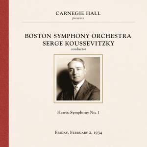 Serge Koussevitzky at Carnegie Hall, New York City, February 2, 1934
