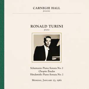 Ronald Turini at Carnegie Hall, New York City, January 23, 1961