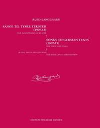 Rued Langgaard: Sange / Songs Vol. 1