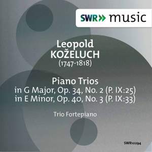 Koželuch: Keyboard Trios, P. IX:25 & 33