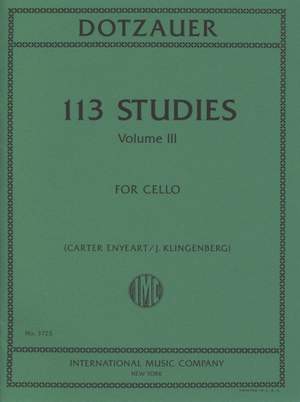 Dotzauer, J J F: 113 Studies Vol. 3 Vol. 3