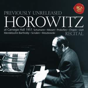 Horowitz - Recital at Carnegie Hall 1951