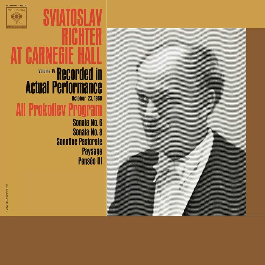 Sviatoslav Richter Live at Carnegie Hall: All Prokofiev Programme - Sony:  G010003257762Z - download | Presto Music