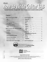 How to Write Guitar TAB Product Image