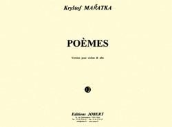 Krystof Maratka: Poèmes