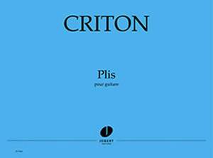 Pascale Criton: Plis pour guitare