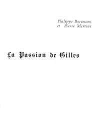 Philippe Boesmans: La passion de Gilles