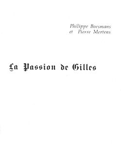 Philippe Boesmans: La passion de Gilles