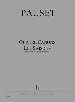 Brice Pauset: Canons (4) - Les Saisons