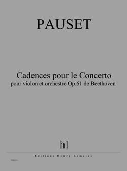 Brice Pauset: Cadences pour Concerto pour violon et orch. Op.61