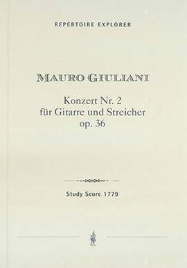 Giuliani, Mauro: Concerto No. 2 for Guitar and Strings, Op. 36
