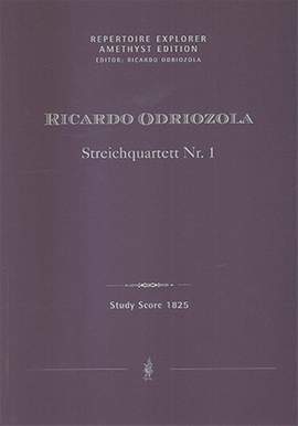 Odriozola, Ricardo: String Quartet No. 1