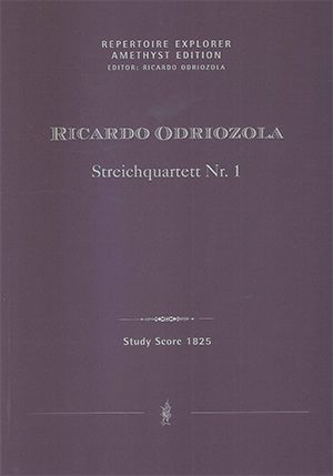 Odriozola, Ricardo: String Quartet No. 1