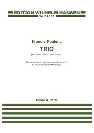 Francis Poulenc: Trio For Piano, Oboe And Bassoon