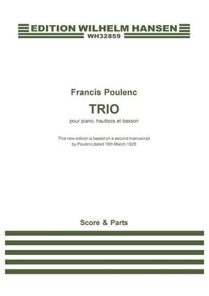 Francis Poulenc: Trio For Piano, Oboe And Bassoon