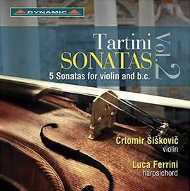 Tartini: Five Sonatas for violin and basso continuo