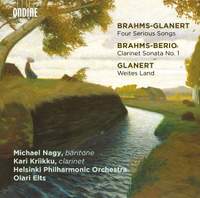 Brahms-Glanert: Four Serious Songs