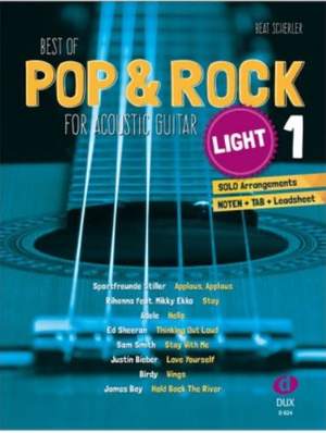 Best of Pop & Rock for Acoustic Guitar light 1