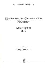 Noren, Heinrich Gottlieb: Aria religiosa for orchestra, op.9