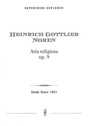 Noren, Heinrich Gottlieb: Aria religiosa for orchestra, op.9