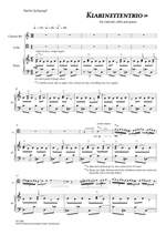 Schlumpf, Martin: Klarinettentrio, für Klarinette, Cello und Klavier (1997) Product Image