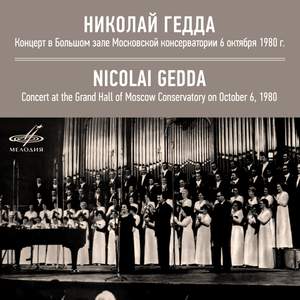 Nicolai Gedda in Moscow, October 6, 1980 (Live)