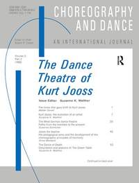 The Dance Theatre of Kurt Jooss