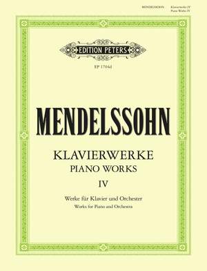 Felix Mendelssohn Bartholdy: Klavierwerken 4 Concerten