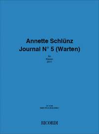 Annette Schlünz: Schlünz, Annette Journal No 5 (Warten)