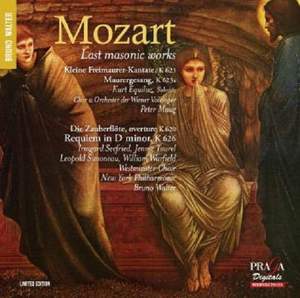 Mozart: Last Masonic Works