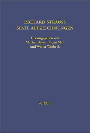 Strauss, R: Späte Aufzeichnungen von Richard Strauss 21