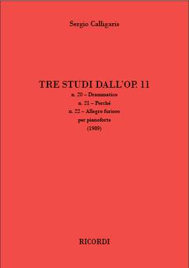 Sergio Calligaris: Tre Studi dall’op. 11