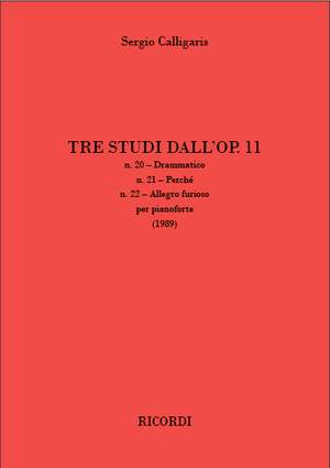 Sergio Calligaris: Tre Studi dall’op. 11