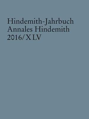 Hindemith-Jahrbuch Vol. 45