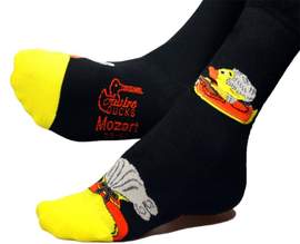 Wolfgang Amadeus Mozart: Austroducks Socks Mozart Design