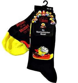 Wolfgang Amadeus Mozart: Austroducks Socks Mozart Design