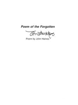 John Luther Adams: Poem Of The Forgotten
