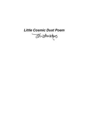 John Luther Adams: Little Cosmic Dust Poem Product Image