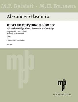 Glazunov, A: Vniz po matushke po Volge o. op.