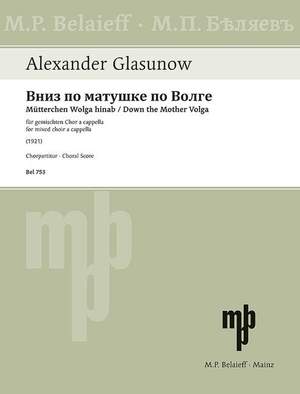 Glazunov, A: Vniz po matushke po Volge o. op.