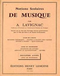 Lavignac, Albert: Notions scolaires no2 - prof.