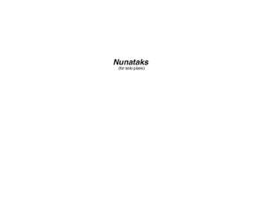 John Luther Adams: Nunataks (Solitary Peaks)