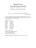 Stephen Sondheim: Suite from The Enclave Product Image