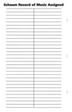 Piano Lesson Record Sheets Product Image
