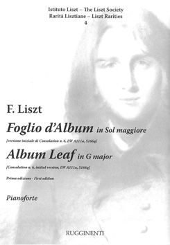 Franz Liszt: Foglio D'Album In Sol Maggiore