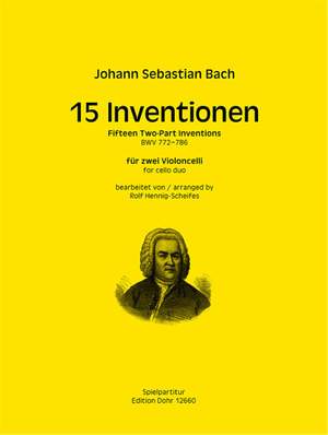 Bach, J S: Fifteen Two-Part Inventions BWV 772-786