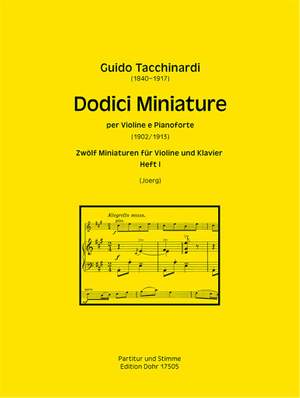 Tacchinardi, G: Dodici Miniature Book 1