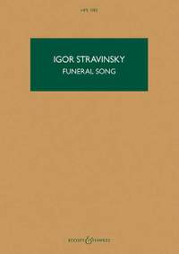 Stravinsky: Funeral Song, Op. 5 (Study Score)