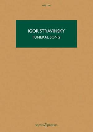 Stravinsky: Funeral Song op. 5